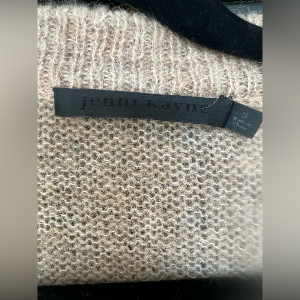Jenni Kayne Boyfriend Cardigan in Almond, Size Small - Picture 6 of 7